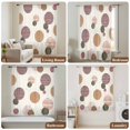 thumbnail image 6 of Abstract Geometric Sheer Curtains 63 Inches Long, Farmhouse Vintage Polka Dot Red Brown Light Filering Curtains, Breathable Simi Curtain Privacy Drapes for Living Room Bedroom Window Treatment, 6 of 9
