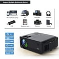 thumbnail image 2 of Living Enrichment Mini Projector, 1080P HD Supported Portable Video Projector, 7000 Lumen 50,000 Hours, 2 of 4