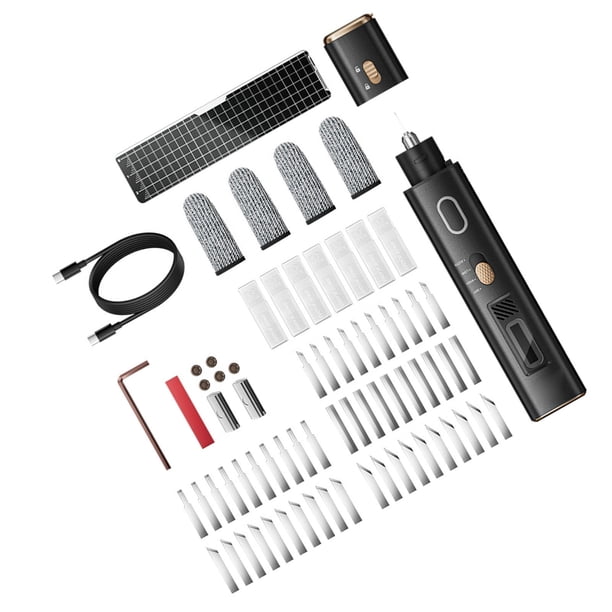 Kit De Cortador Ultrasónico Versátil Herramienta De Corte Ultrasónico Portátil De 40 KHz Con 50 Cuchillas Reemplazables Luz LED Llave Hexagonal H2.0 S2 Pantalla