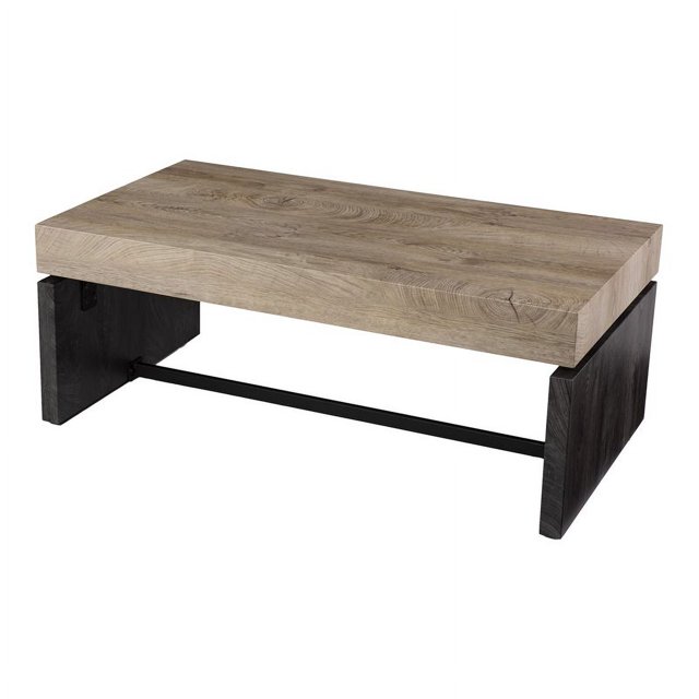 SEI Meubles Hapsford Table de Cocktail Rectangulaire en Noir Naturel