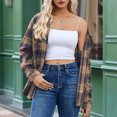 thumbnail image 2 of Sevevn Womens Button Down Shirts Long Sleeve Plaid Blouses Lightweight Business Dressy Casual Top with Pockets, 2 of 7