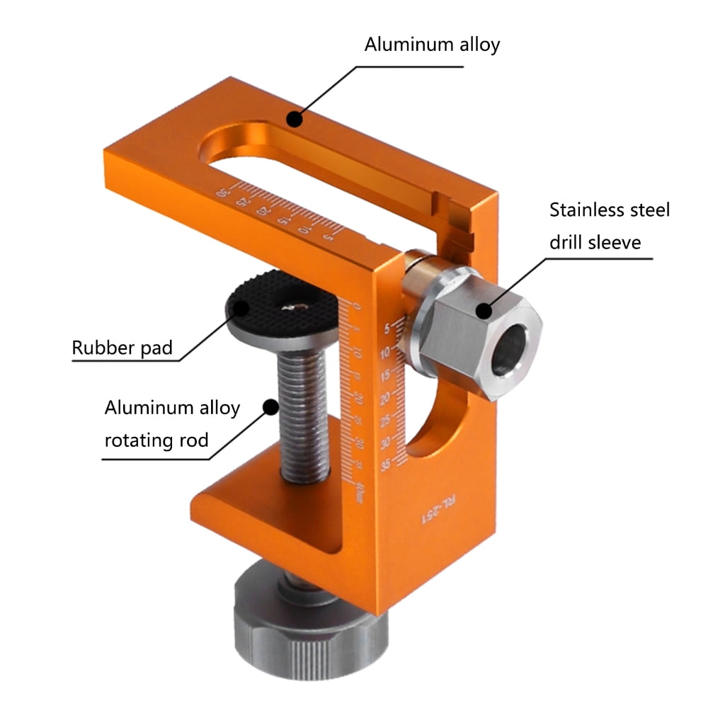 Cabinet Drilling Jigs With Upgraded Rotations Rod For Accurate Vertical Boring And Concealed Shelf Installation