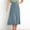 Green, variant on YHAJDS Womens High Waist Skirt Solid Color Summer Casual Pleated Elastic Waist Button And Pockets Skirt
