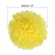 thumbnail image 2 of Uxcell 8" Pompones de papel para flores, decoración de boda y fiesta, amarillo, paquete de 5, 2 of 6