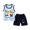 Blue, variant on Gubotare Baby Boy Summer Outfit 2Pcs Baby Boys Summer Clothing Sets Cute Letters Print Sleeveless Tank Tops T-Shirt Palm Shorts Outfits 6 12 Months (Khaki,6-12 Months)