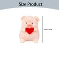 thumbnail image 3 of LYINGF Pig Stuffed Animal Plush Toy - Cute Pink Pig Hugging Pillow with Red Heart, Soft Cuddle Plush Gifts for Kids, Girls, Adults, Perfect for Birthday, Valentine's Day Gift (3 Size Options), 3 of 8