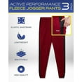 thumbnail image 4 of iXtreme Men's Jogger Pants - 3 Pack Athletic Performance Fleece Jogger Sweatpants for Men (S-2XL), 4 of 8