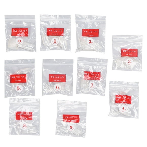 Short Oval Nail,500Pcs Short Oval Nail Clear Fake Nail Full Cover Nail Tips Sleek Aesthetic