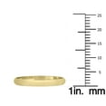 thumbnail image 4 of SZUL Women's 2mm Domed Wedding Band in 10K Yellow Gold, 4 of 8
