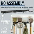 thumbnail image 3 of Bedrock Tool Garage Tool Organizer Wall Mount, Garage Organization and Storage, Shovel & Rake Hangers Garden Yard Tool Rack, Industrial Steel Holds 250 Pounds, 3 of 7