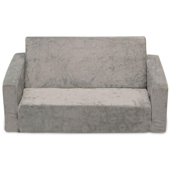 Canapé extra large de Serta Perfect Sleeper convertible en chaise longue - Canapé-lit / Canapé-lit rabattable 2 en 1 confortable pour enfants, Gris