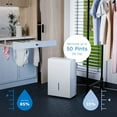 thumbnail image 2 of hOmeLabs 4500 Sq. ft. Energy Star Dehumidifier with Pump - Ideal for Large Rooms, Home Basements and Whole House - Powerful Moisture Removal and Humidity Control - 50 Pint (Previously 70 Pint), 2 of 9