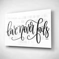 thumbnail image 2 of Epic Art 'Love Never Fails' by Imperfect Dust, Acrylic Glass Wall Art, 24"x16", 2 of 3