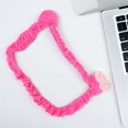 thumbnail image 1 of Raindrops 1Pcs Rosy Polyester Kawaii Computer Monitor Cover with Elastic Design for 20-32 Inch Monitors, 1 of 6