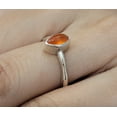 thumbnail image 5 of Natural Carnelian Solitaire Ring-Carnelian Birthstone Ring-Carnelian Vintage Ring Sterling Silver-Carnelian Agate Ring-Red Carnelian Ring, 5 of 14