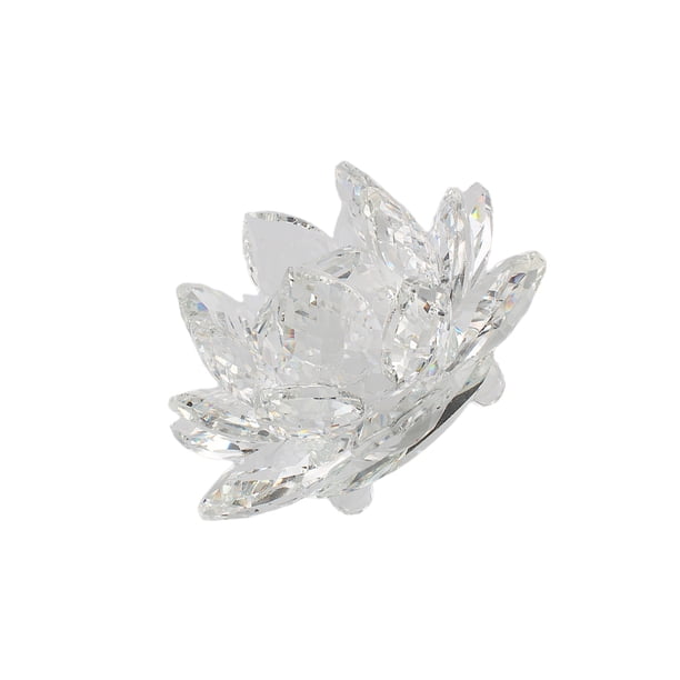Cristal Flor de loto Yuarrent Minerales Feng Shui Decoración Blanco