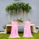 thumbnail image 2 of Faldas largas de tul para sillas para bodas, fiestas y cumpleaños: accesorios decorativos para fotografías en color rosa, juego de 2, 2 of 8