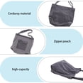 thumbnail image 3 of Bolso de mano de pana para mujer y niña, bolso de hombro de lona, bolso grande lindo, 3 of 5