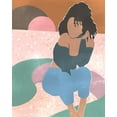 thumbnail image 2 of Wang, Melissa 26x32 White Modern Wood Framed Museum Art Print Titled - Curly Lady II, 2 of 4