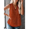 thumbnail image 4 of Anyjoin Women Sexy V Neck Lace Tank Tops Summer Sleeveless Chiffon Blouses, 4 of 5