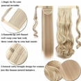 thumbnail image 4 of Benehair Clip in Ponytail Extensions for Women Wrap Around Long Thick Straight Curly Hairpiece, 4 of 13