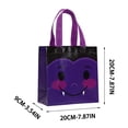 thumbnail image 3 of Halloween Treat Bags,Reusable Goodie Gift Bags With Handles For Trick Or Treat Candy And Party Favors,Character Print Tote Bags For Classroom Costume Party October Holiday Supplies And Decor(purple), 3 of 6
