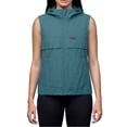 thumbnail image 6 of Inverlee Women's Hooded Sleeveless Vest Full Zip Lightweight Casual Outdoor Windbreaker with Pockets Army Green L, 6 of 7