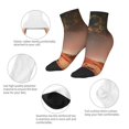 thumbnail image 5 of Fuzoiu Astronaut On Mars A Print Adult Socks, Crew Moisture-wicking Socks, Unisex Cushion Crew Socks,Casual Sports Ankle Socks, 5 of 7