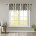 thumbnail image 2 of MAYEERTY 50x18" Fretwork Print Grommet Top Valance Grey/White, 2 of 6