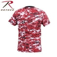 thumbnail image 2 of Digital Camo Camouflage Poly Cotton T-Shirt, Red, 2 of 3