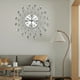 thumbnail image 5 of Reloj de pared SHUNZY, moderno y silencioso, 60 cm, con forma de gota plateada, 5 of 9