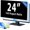 [1Pack] 24 Inch 16:9 Aspect, variant on 2 Pack 24-inch screen, with anti-blue light and  protection features | Anti-spy | Anti-glare | PC protective film | Detachable |  protection in open office