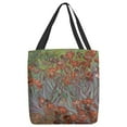 thumbnail image 3 of ArtVerse Vincent Van Gogh Irises Tote Bag Blue Petals 16 x 16, 3 of 5