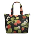 thumbnail image 1 of Sac de Voyage Léger avec Imprimés de Fraises d'Été Grande Capacité Sac de Week-End avec Fleurs de Fruits Frais, Sangle Réglable pour Usage Quotidien, 1 of 5