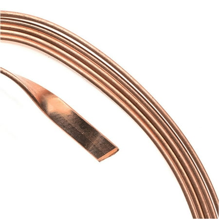 - Artistic Wire, Flat Craft Wire 3mm 21 Gauge Thick, 3 Foot Coil, Bare Copper