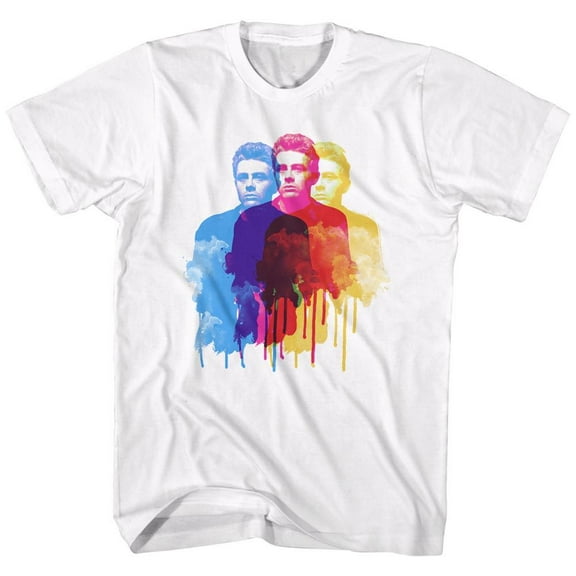 James Dean Color Ghost White Adult T-Shirt 6Xl
