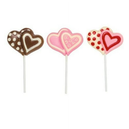 Wilton Candy Mold Double Heart large Lollipop Valentines Day