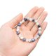 thumbnail image 5 of Calmante Pulseras para Mujeres Hombres Ansiedad Regalo para Adultos Pulsera de Piedra Natural Handamde Howlite Aguamarina Cristal Pulsera Salud Mental, 5 of 7