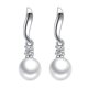 thumbnail image 3 of Pendientes de lujo Zulema Cristal plata 2.6x0.8cm, 3 of 8