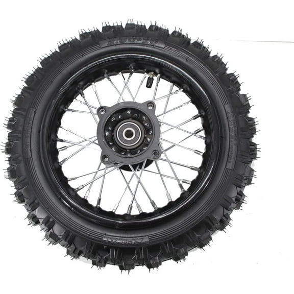 X-PRO 10" Front Wheel Rim Tire 2.5-10 with 12mm Bearing Assembly for Dirt Pit Bike