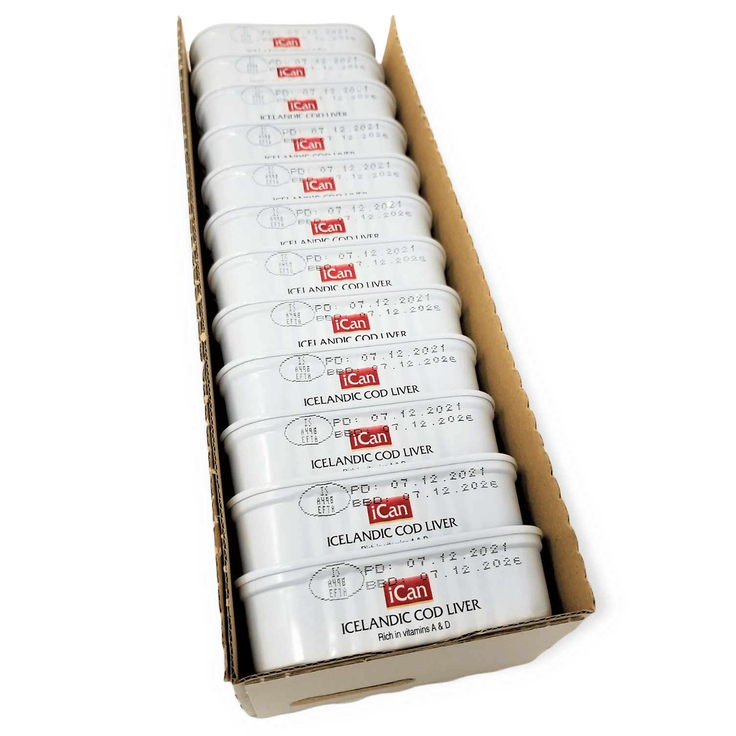Ican Icelandic Wild Cod Liver 4.06oz/115g | Wild Caught from Pure Icelandic Water |Rich in Omega 3 Fatty Acids and Vitamins A and D Pack of 3