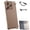 Brown, variant on Irregular Titanium Alloy Bumper Case with Lens Protector, Special-Shaped Corner Armor Phone Case, Shockproof Borderless Protective Cover for iPhone 17/16/15/14/13 Pro Max Silver