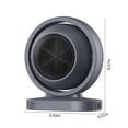 thumbnail image 3 of RnemiTe-amo Portable Small Space Heater for Indoor Use, Portable Electric Desktop Heater High Output Fan for Office, Bedroom and Under Desk, 3 of 9