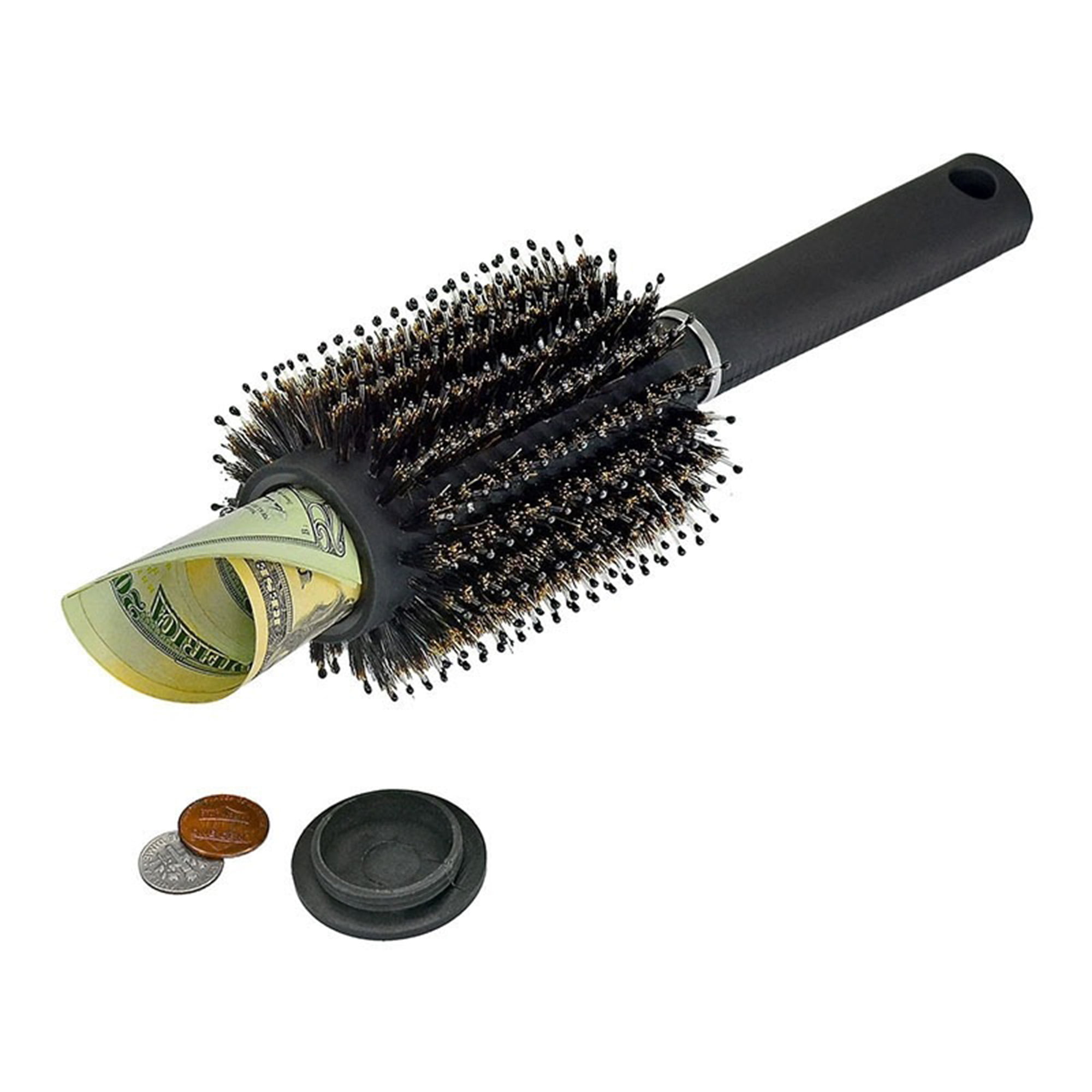 Real Hair Brush Stash Comb Safe Diversion Security Hidden Hollow Container Red 
