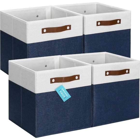 xcm Bac de Rangement en Tissu Paniers de Rangement pour Organisation de Rangement Bacs de Rangement Kallax Bacs de Rangement pour Garde-Robe Organisateurs de Rangement Bac de Rangement /Whit