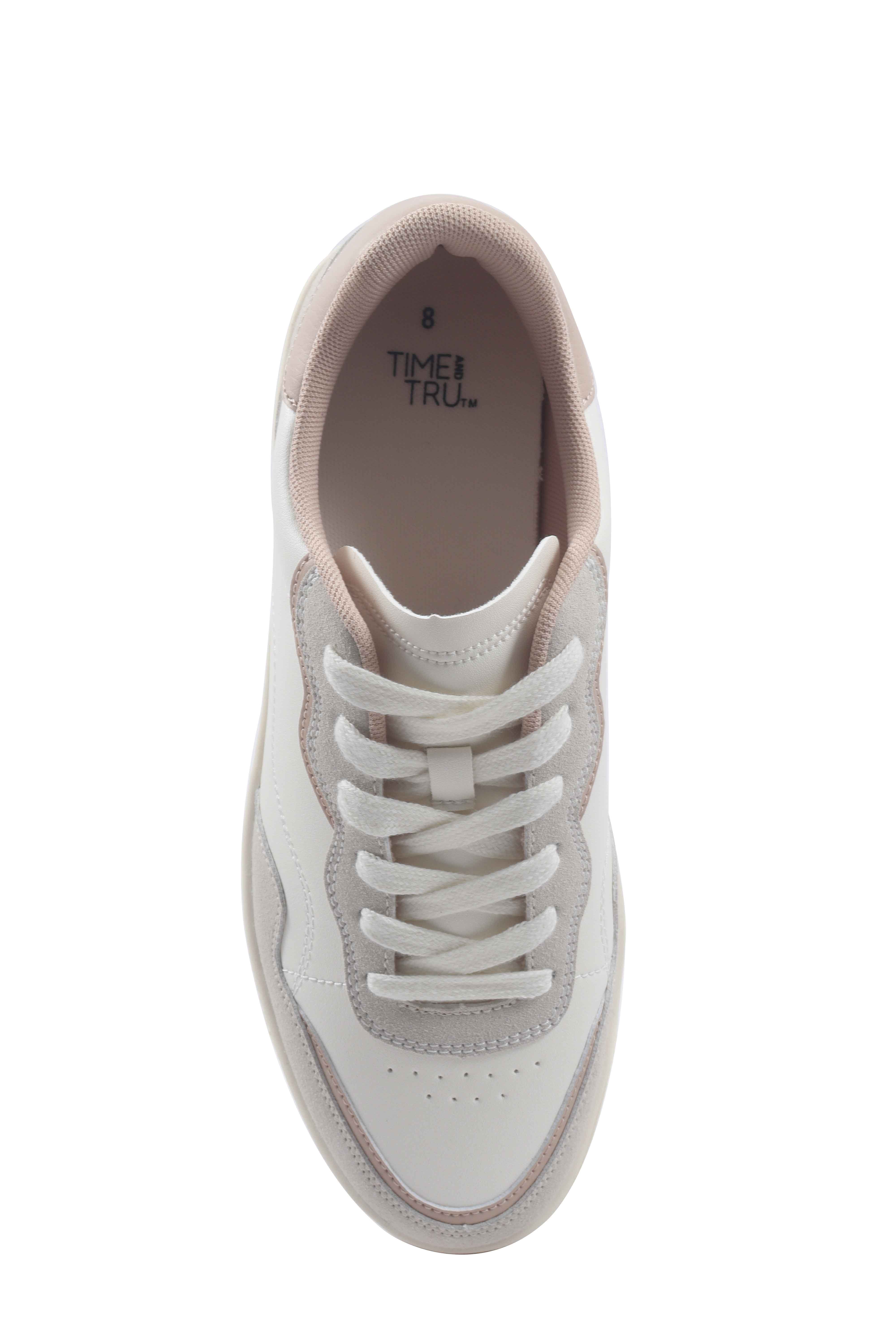 Time and Tru Women's Court Sneakers, Sizes 6-11