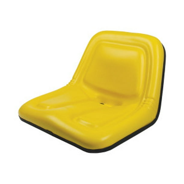 Deluxe HighBack Steel Pan Seat For Lawn Mowers & Tractors, Yellow
