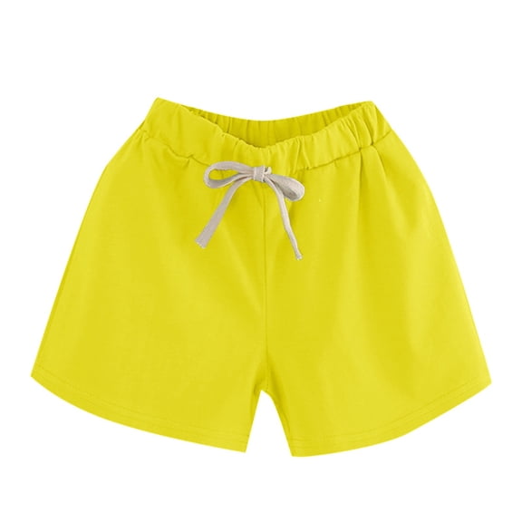 Akiihool Shorts for Boy Boys' Uniform Quick Dry Boys Shorts (Yellow,18-24 Months)