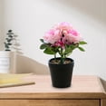 thumbnail image 2 of CNKOO Artificial Potted Rose Wide Application Easy Care Beautiful Table Artificial Pot Flower Ornament, 2 of 4
