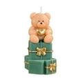 thumbnail image 2 of Japceit Christmas Bear Gift Box, Adorable Candle Holder and Home Decorative Ornament, Festive Seasonal Display for Mantle, Shelf, Tabletop Holiday Decor, 2 of 6